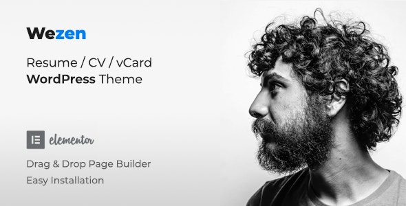 Wezen - WordPress Personal Portfolio Theme