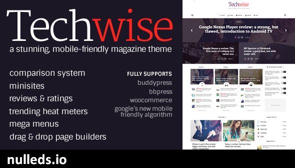 Techwise - Drag & Drop Magazine w/ Comparisons