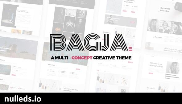 Bagja - Responsive Multi Concept & One Page Portfolio Theme