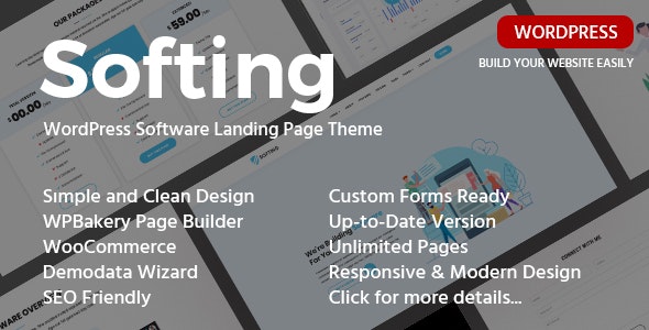 Softing - Landing Page WordPress