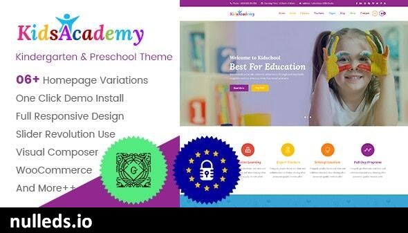 KidsAcademy - Kids, Kindergarten & Preschool WordPress Theme