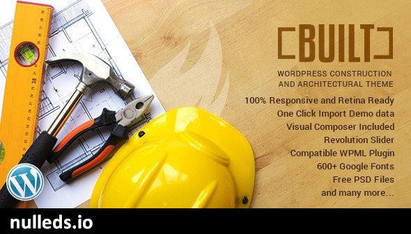 BUILT | Construction Business WordPress Theme