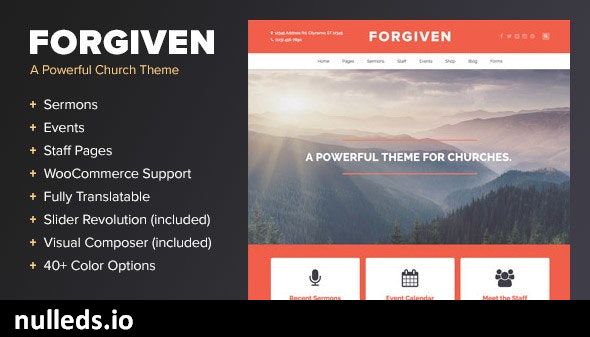 Forgiven - A WordPress Theme for Churches