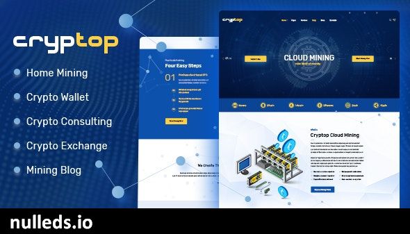 CrypTop - ICO Landing and CryptoCurrency WordPress Theme