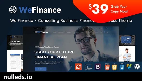 We Finance - Consulting Business WordPress Theme