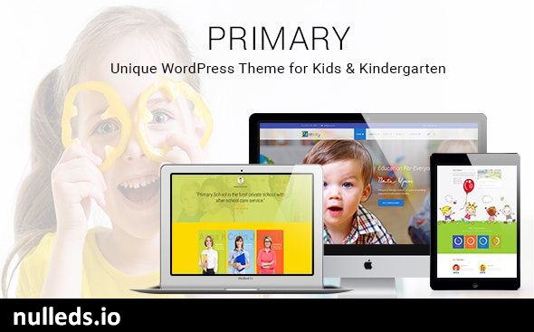 Primary -  Kids and School WordPress Theme | Education Material Design WP