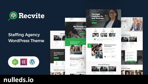 Recvite - Staffing Agency WordPress Theme