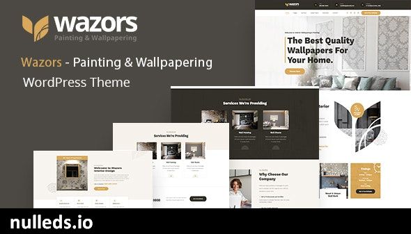 Wazors - Painting & Wallpapering WordPress Theme