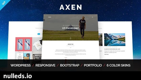 Axen - Personal Portfolio WordPress Theme