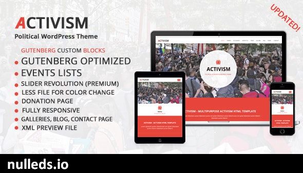 Activism - Political WordPress Theme