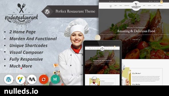 Food Court Restaurant WordPress Theme