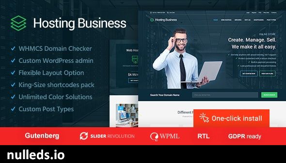 Hosting Business  - Software and Technology WordPress Theme