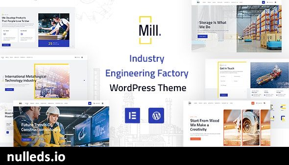 Mill | Industry Engineering Factory WordPress Theme