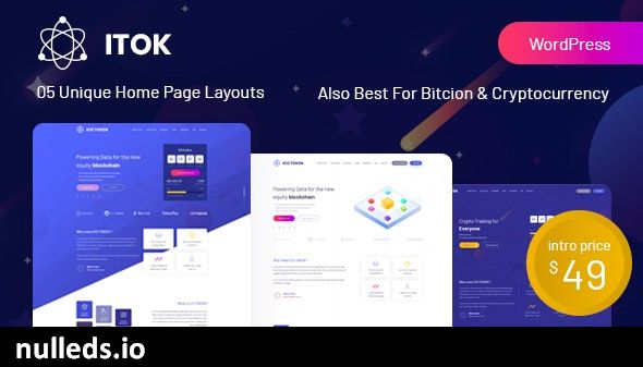 ITok - ICO and Cryptocurrency WordPress Theme