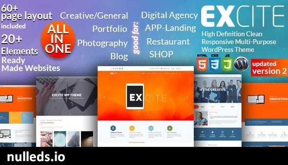 Excite - Clean Responsive Multi-Purpose WordPress Theme