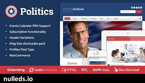 Politics -  Election Campaign Political WP Theme