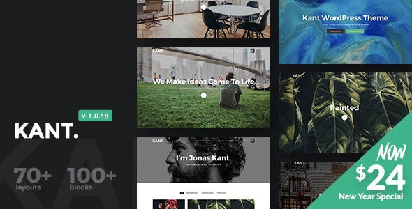 Kant - A Multipurpose WordPress Theme for Startups, Creatives and Freelancers