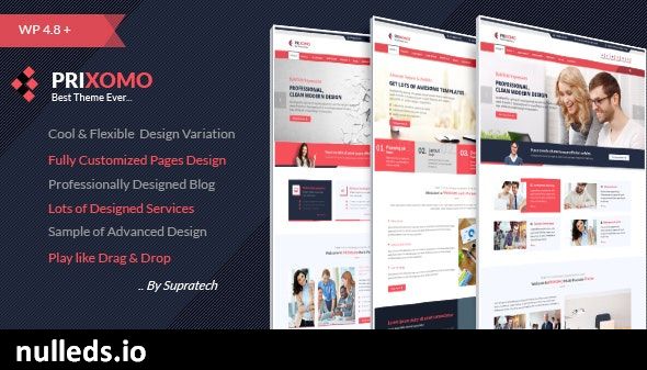 Prixomo - Corporate Responsive Multi-Purpose WordPress Theme