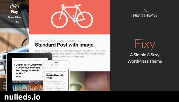 Fixy: A Simple & Sexy WordPress Theme
