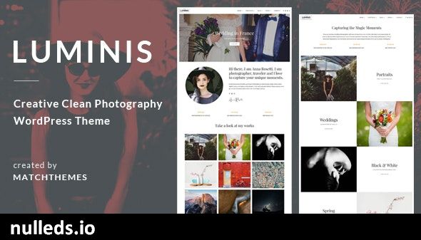 Luminis - Photography WordPress Theme for Wedding, Travel, Event Portfolios