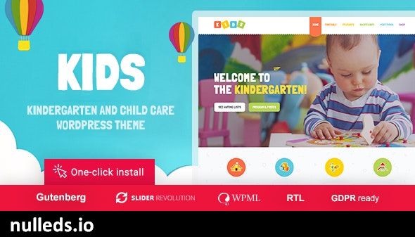 Kids - Day Care & Kindergarten WordPress Theme for Children