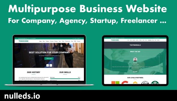 Multipurpose Business Website for Company, Agency, Startup