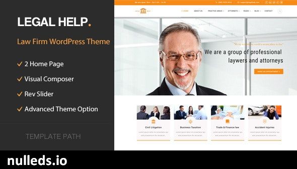 Legal Help - Law Firm WordPress Theme