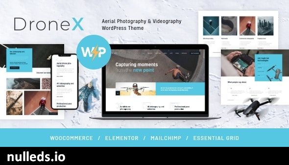 DroneX | Aerial Photography & Videography WordPress Theme