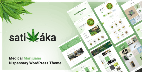 Sativaka - Medical Marijuana Dispensary WordPress