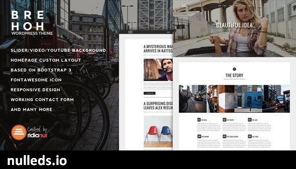 Brehoh - Responsive One Page Portfolio Theme