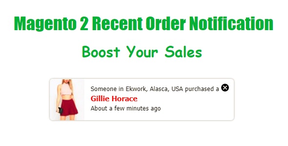 Magento 2 Recent Order Notification - Boost Your Sales - Sales Notification