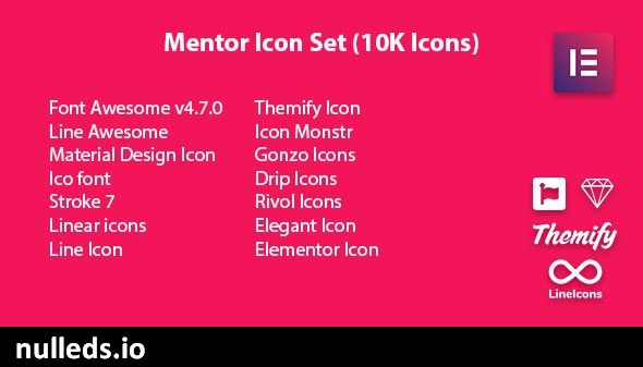 Mentor Icon Pack for Elementor Page Builder