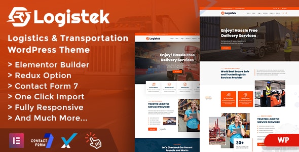 Logistek - Logistics & Transportation WordPress Theme