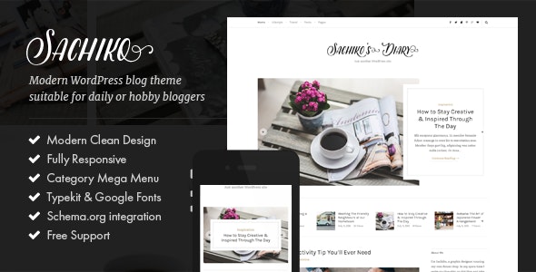 Sachiko - Responsive WordPress Blog Theme