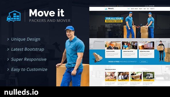 MoveIt - Movers, Relocation, Transportation Company WordPress Theme