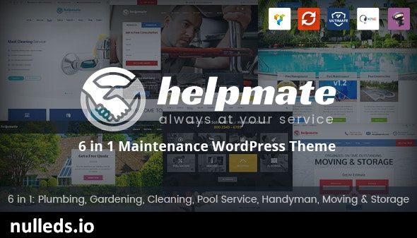 Helpmate - 6 in 1 Maintenance WordPress Theme