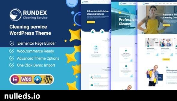 Rundex - Cleaning Services WordPress Theme