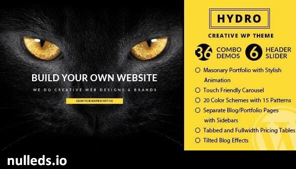 HYDRO - One Page Portfolio WordPress Theme