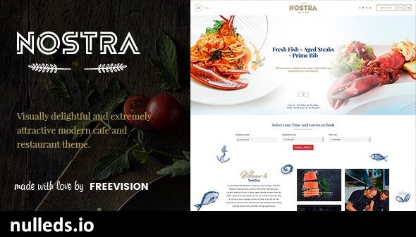 Nostra - An Elegant Cafe & Restaurant WordPress Theme