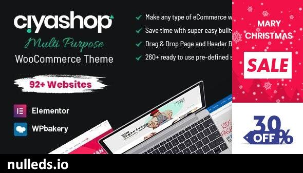 CiyaShop - Responsive Multi-Purpose WooCommerce WordPress Theme