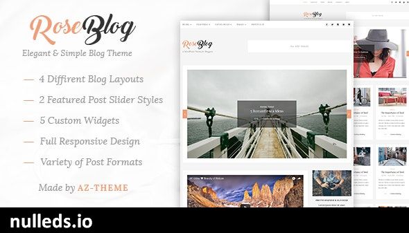 Rose - Elegant & Simple WordPress Blog Theme