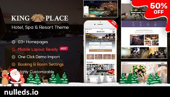 v1.2.11 KingPlace - Hotel Booking, Spa & Resort WordPress Theme (Mobile Layout Ready)