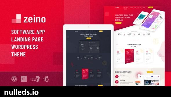 Zeino - App Landing WordPress Theme