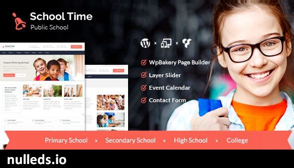 School Time - Modern Education WordPress Theme