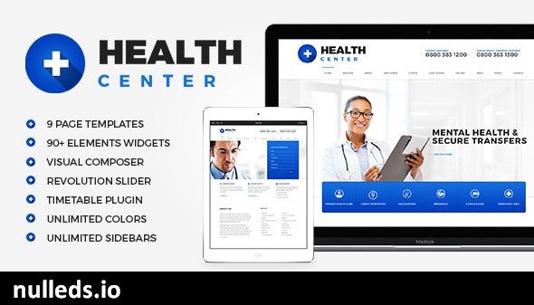 Health Center - Medical WordPress theme