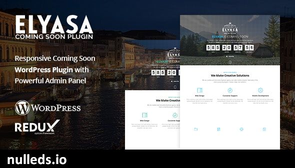 Elyasa - Responsive Coming Soon WordPress Plugin