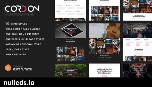 Cordon - Responsive One & Multi Page Portfolio Theme