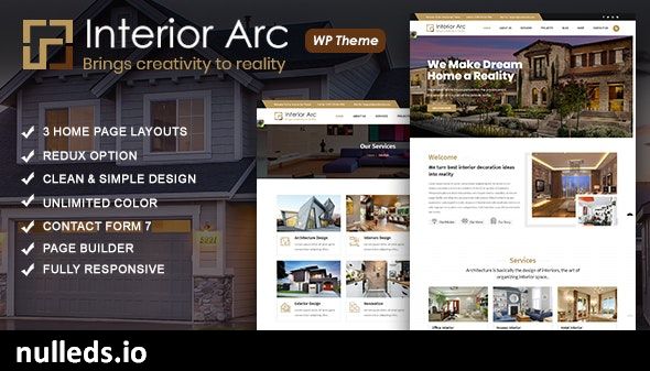 Interior Arc - Architecture WordPress Theme