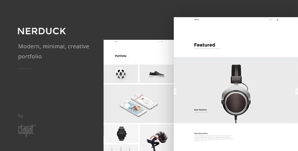 Nerduck - Minimal and Creative Portfolio Theme