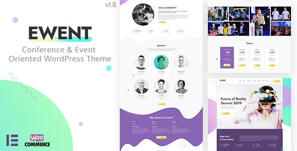 Ewent - Conference & Event Oriented WordPress Theme